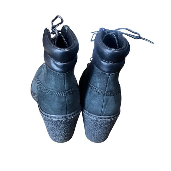 Black Leather Timberland wedges - Picture 4 of 11